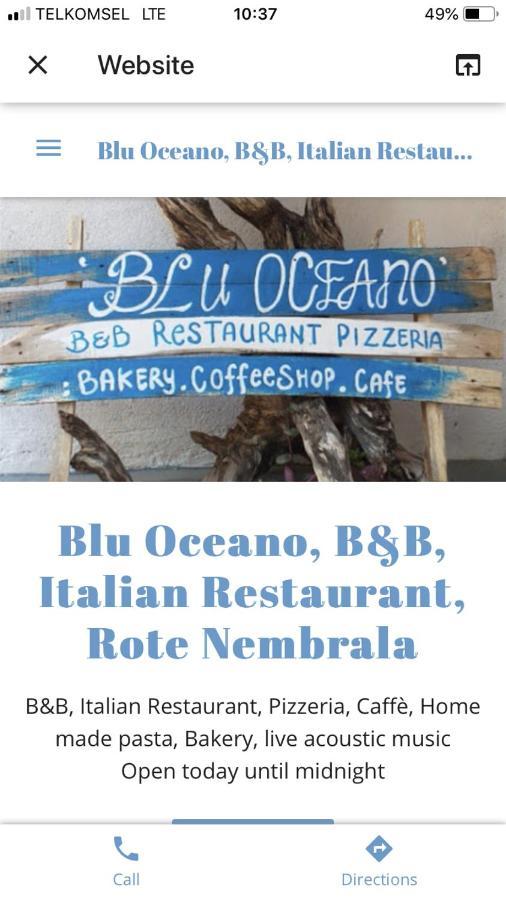 נמבראלה Blu Oceano B&B, Italian Restaurant מראה חיצוני תמונה
